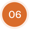 Number six on orange background