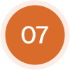 Number seven in orange circle