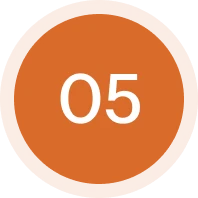 Circular badge displaying 05